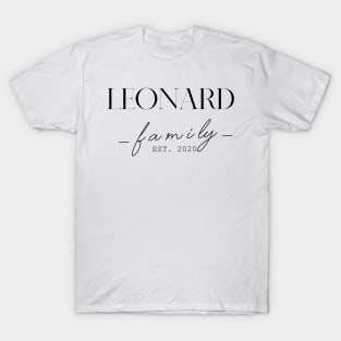 Leonard Family EST. 2020, Surname, Leonard T-Shirt